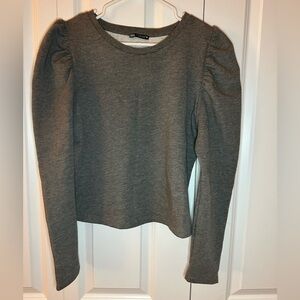 Zara puff sleeve sweatshirt